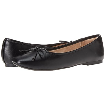 The Drop Women's Stylish Pepper Ballet Flats with Bow Black