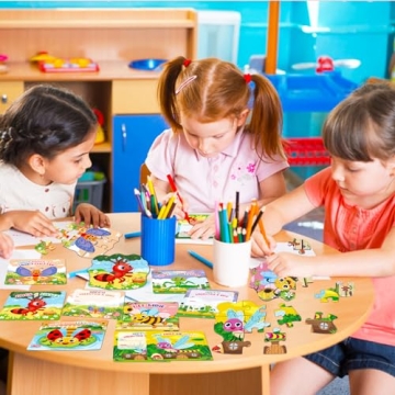 Valentine’s Day Cards and Puzzle Sets for Kids Toddler Gifts