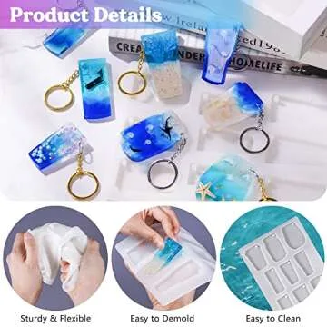 LET'S RESIN Tumbler & Keychain Silicone Molds for Creative Crafts