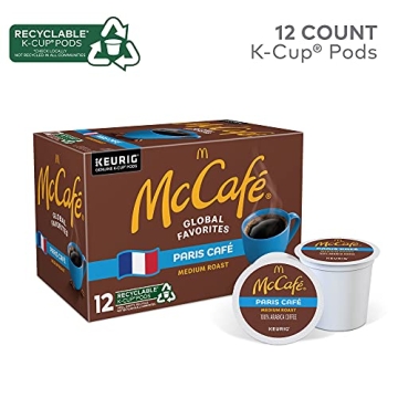 Enjoy McCafe Paris Café Medium Roast Coffee K-Cup Pods, 12 Count