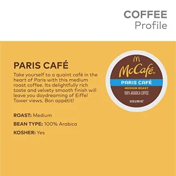 McCafe Paris Café K-Cup Pods for Gourmet Coffee Experience
