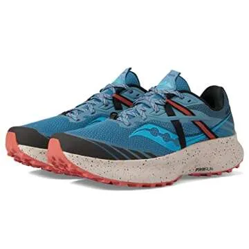 Saucony Women's Ride 15 TR Trail Running Shoes in Mist/Ember