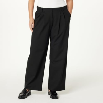The Drop Women's Wide Leg Trousers – Black M
