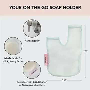 Kitsch Bar Soap Saver Bag - Eco-Friendly Soap Holder for Travel and Home