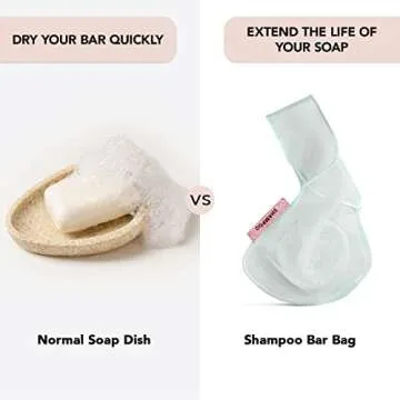 Kitsch Soap Saver Bag – Eco-Friendly Bar Holder for Travel