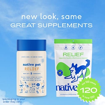 Native Pet Dog Joint Relief Chews - Natural Arthritis Relief