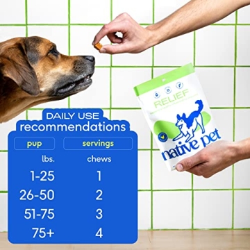 Native Pet Dog Joint Relief Chews - Natural Arthritis Relief