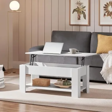 Stylish Yaheetech Lift-Top Coffee Table with Storage
