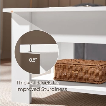 Stylish Yaheetech Lift-Top Coffee Table with Storage