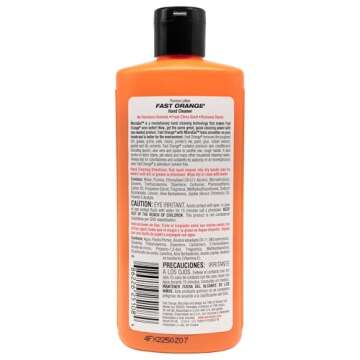 Fast Orange 25108 Pumice Lotion, Heavy Duty Hand Cleaner, Natural Citrus Scent, Waterless Cleaner Fo...