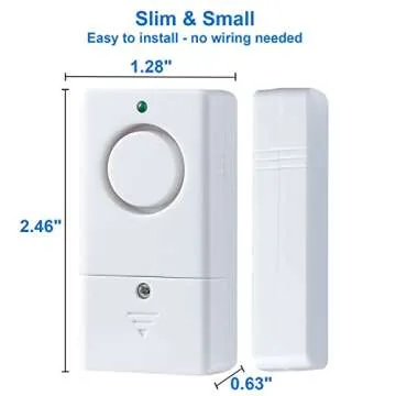 Door Alarm Sensor, Alarm for Doors When Opening, 120DB Window Door Alarm, Door Alarms for Kids Safety, 4 Pack Pool Alarms for Doors Entry Sensor Burglar Alert for Home Security Kids