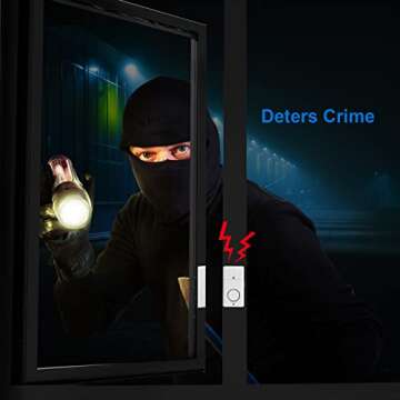 Door Alarm Sensor, Alarm for Doors When Opening, 120DB Window Door Alarm, Door Alarms for Kids Safety, 4 Pack Pool Alarms for Doors Entry Sensor Burglar Alert for Home Security Kids