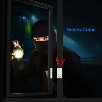 Door Alarm Sensor, Alarm for Doors When Opening, 120DB Window Door Alarm, Door Alarms for Kids Safety, 4 Pack Pool Alarms for Doors Entry Sensor Burglar Alert for Home Security Kids