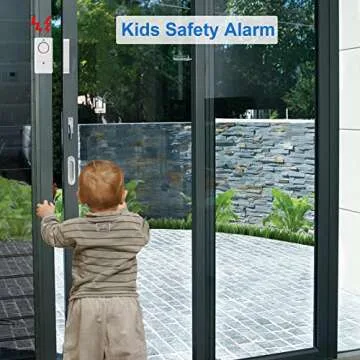 Door Alarm Sensor, Alarm for Doors When Opening, 120DB Window Door Alarm, Door Alarms for Kids Safety, 4 Pack Pool Alarms for Doors Entry Sensor Burglar Alert for Home Security Kids