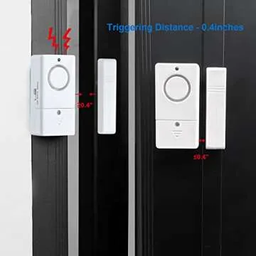 Door Alarm Sensor, Alarm for Doors When Opening, 120DB Window Door Alarm, Door Alarms for Kids Safety, 4 Pack Pool Alarms for Doors Entry Sensor Burglar Alert for Home Security Kids