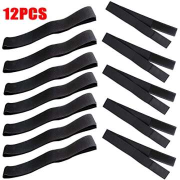 Elastic Wig Bands for Lace Melting - Edge Wrap to Lay Edges, 12PCS Lace Bands