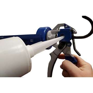 Professional 1/4 Gallon Caulking Gun - 18:1 Thrust Ratio