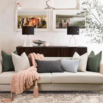 ZWJD Chenille Pillow Covers Set for Stylish Home Decor