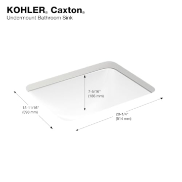 Discover Kohler Caxton White Bathroom Undermount Sink