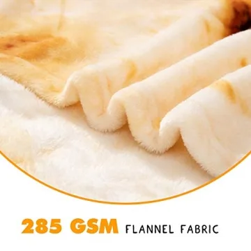 CASOFU Tortilla Throw Blanket Soft Fun Cozy 71 Inch