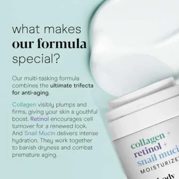 Baebody Collagen Retinol Snail Mucin Face Moisturizer with Hyaluronic Acid, Anti-Aging Face Cream for Fine Lines and Wrinkles, Anti-Wrinkle Cream for Face (1.7 fl oz)