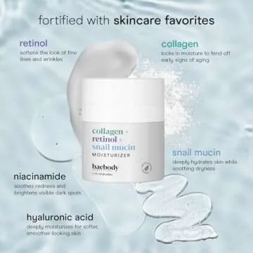 Baebody Collagen Retinol Snail Mucin Face Moisturizer with Hyaluronic Acid, Anti-Aging Face Cream for Fine Lines and Wrinkles, Anti-Wrinkle Cream for Face (1.7 fl oz)
