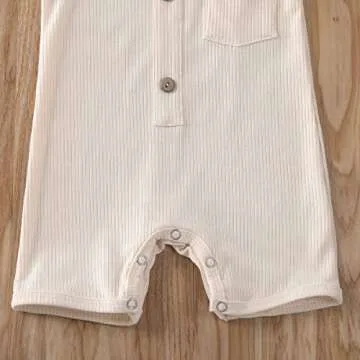 Baby Girl Boy Organic Cotton Romper Sleeveless Outfit
