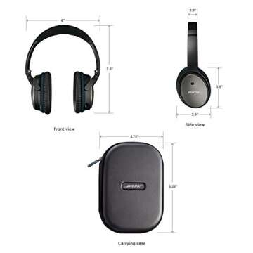 Bose QuietComfort 25 Acoustic Noise Cancelling Headphones (Apple Devices, Black)