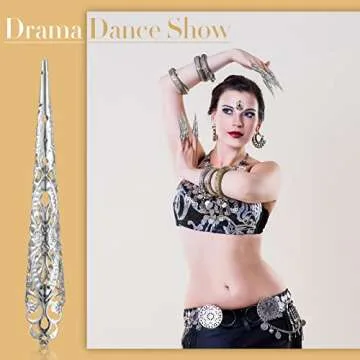 20 Packs Halloween Finger Nail Claw Rings for Cosplay