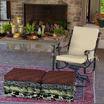 Arden Outdoor Dining Chair Cushion - Eco-Friendly, Tan Leala