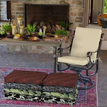 Arden Outdoor Dining Chair Cushion - Eco-Friendly, Tan Leala