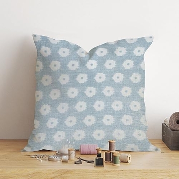 Timur Weave Sky Blue Pillow Cover - Stylish Decor