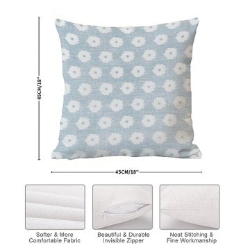 Timur Weave Sky Blue Pillow Cover - Stylish Decor