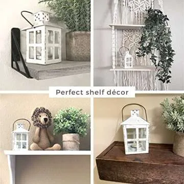 Elegant Kate Aspen White Candle Holder Lantern for Decor