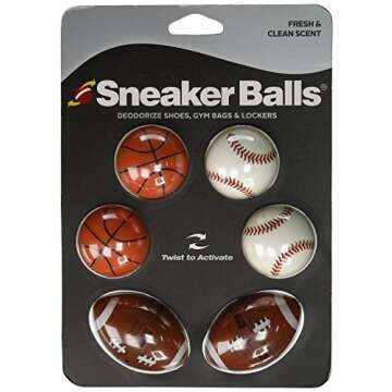 Fresh Sneaker Balls - 6 Pack Odor Eliminator for Shoes & Gear