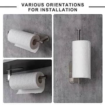 Honmein Stainless Steel Paper Towel Holder for Easy Installation
