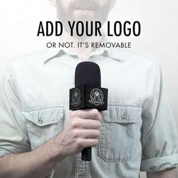 1pc - Macrokraft Classic Interview Adapter PRO for DJI Mic & DJI Mic 2 Wireless Microphone | Mic Flag included | Handheld Mount | Videography Audio Accessories