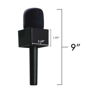 1pc - Macrokraft Classic Interview Adapter PRO for DJI Mic & DJI Mic 2 Wireless Microphone | Mic Flag included | Handheld Mount | Videography Audio Accessories