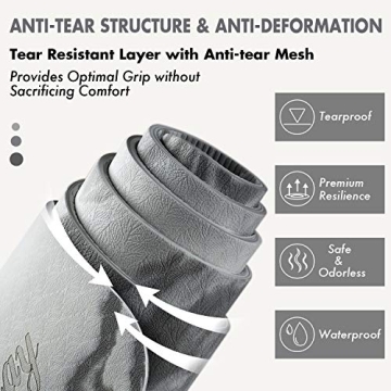 AIMERDAY Eco-Friendly Non Slip Yoga Mat for All Fitness Levels
