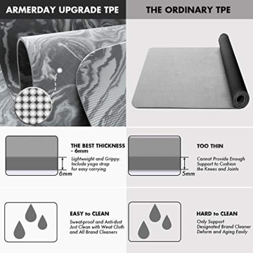 AIMERDAY Eco-Friendly Non Slip Yoga Mat for All Fitness Levels