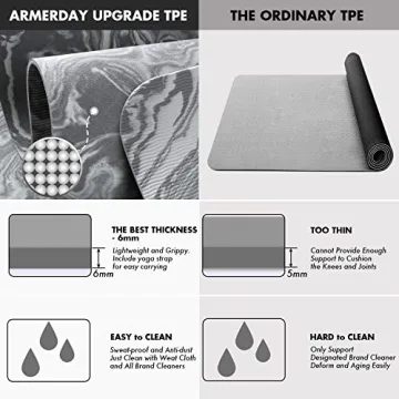AIMERDAY Eco-Friendly Non Slip Yoga Mat for All Fitness Levels