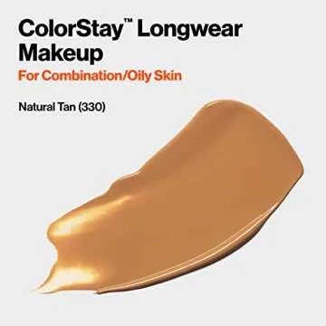 Revlon Liquid Foundation, ColorStay Face Makeup for Combination & Oily Skin, SPF 15, Longwear Medium...