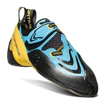 La Sportiva Men's Futura Rock Climbing Shoes, Blue/Yellow, 11.5