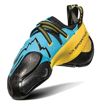La Sportiva Men's Futura Rock Climbing Shoes, Blue/Yellow, 11.5