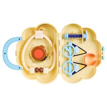 Bluey Cloud Bag Doctor's Set, Doctor Check Up Set, Toy Doctor's Playset with 7 Play Pieces