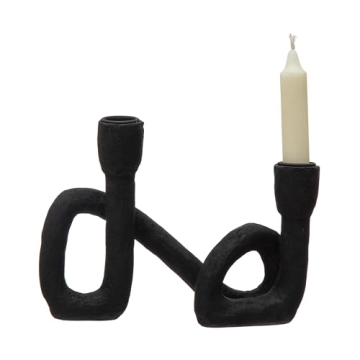 Bloomingville Black Decorative Resin Candle Holder