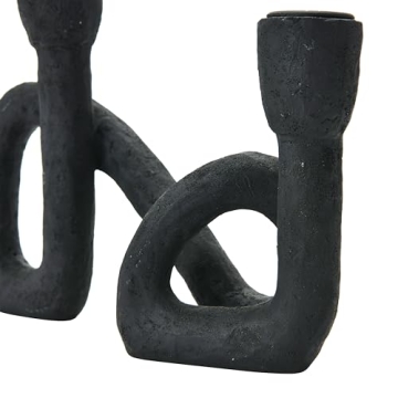Bloomingville Black Decorative Resin Candle Holder