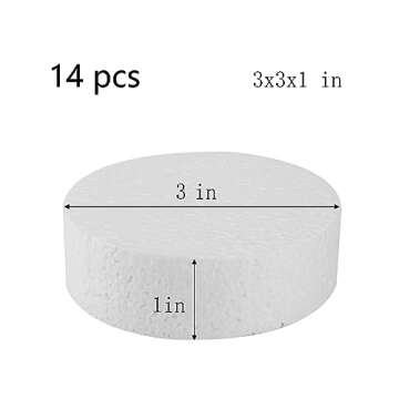 FFchuanhe 14 Pack Foam Circles for DIY Projects & Decorations