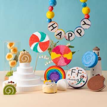 FFchuanhe 14 Pack Foam Circles for DIY Projects & Decorations