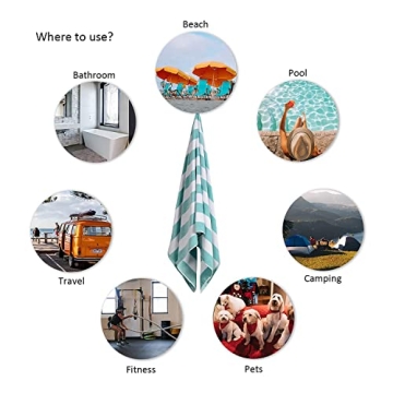 LULUHOME Large Oversized Beach Towel for Summer Fun